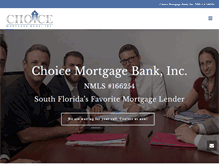 Tablet Screenshot of choicemtgbank.com